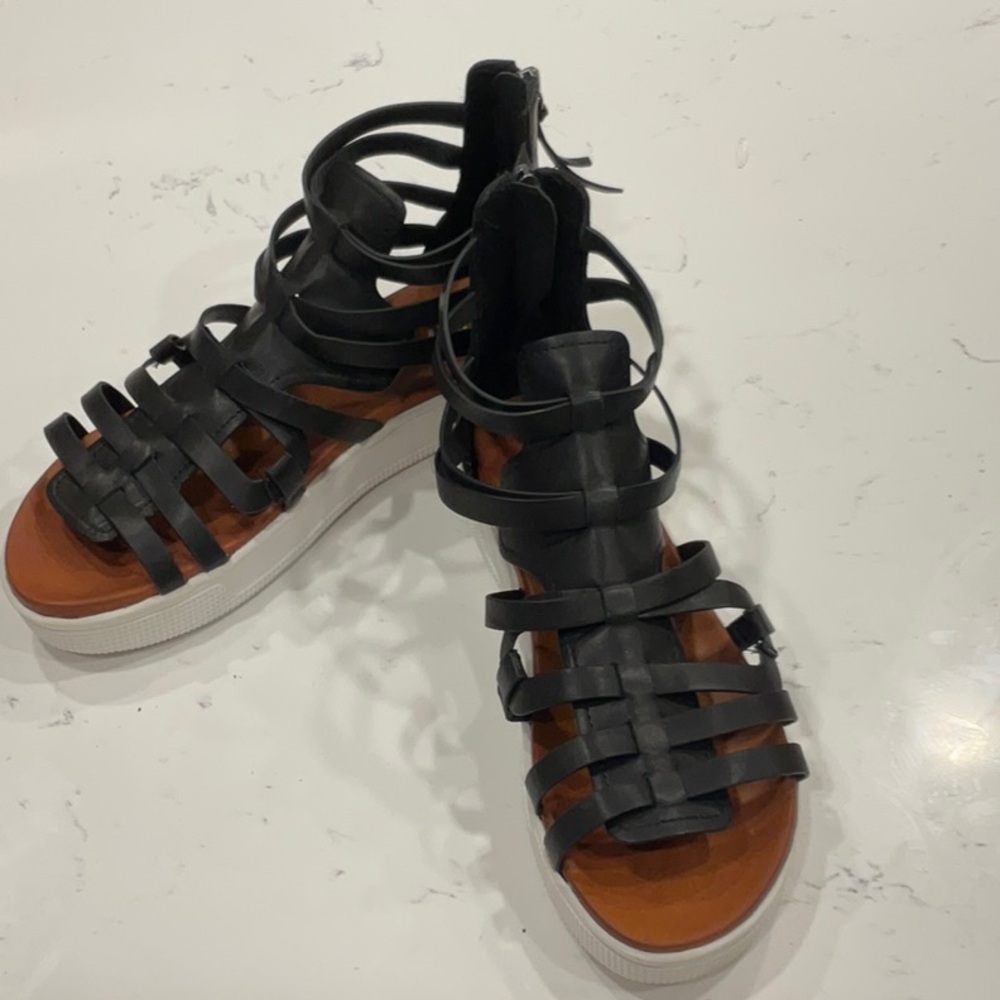MIA Black Women’s Fisherman’s Sandals Size 8 Preowned
